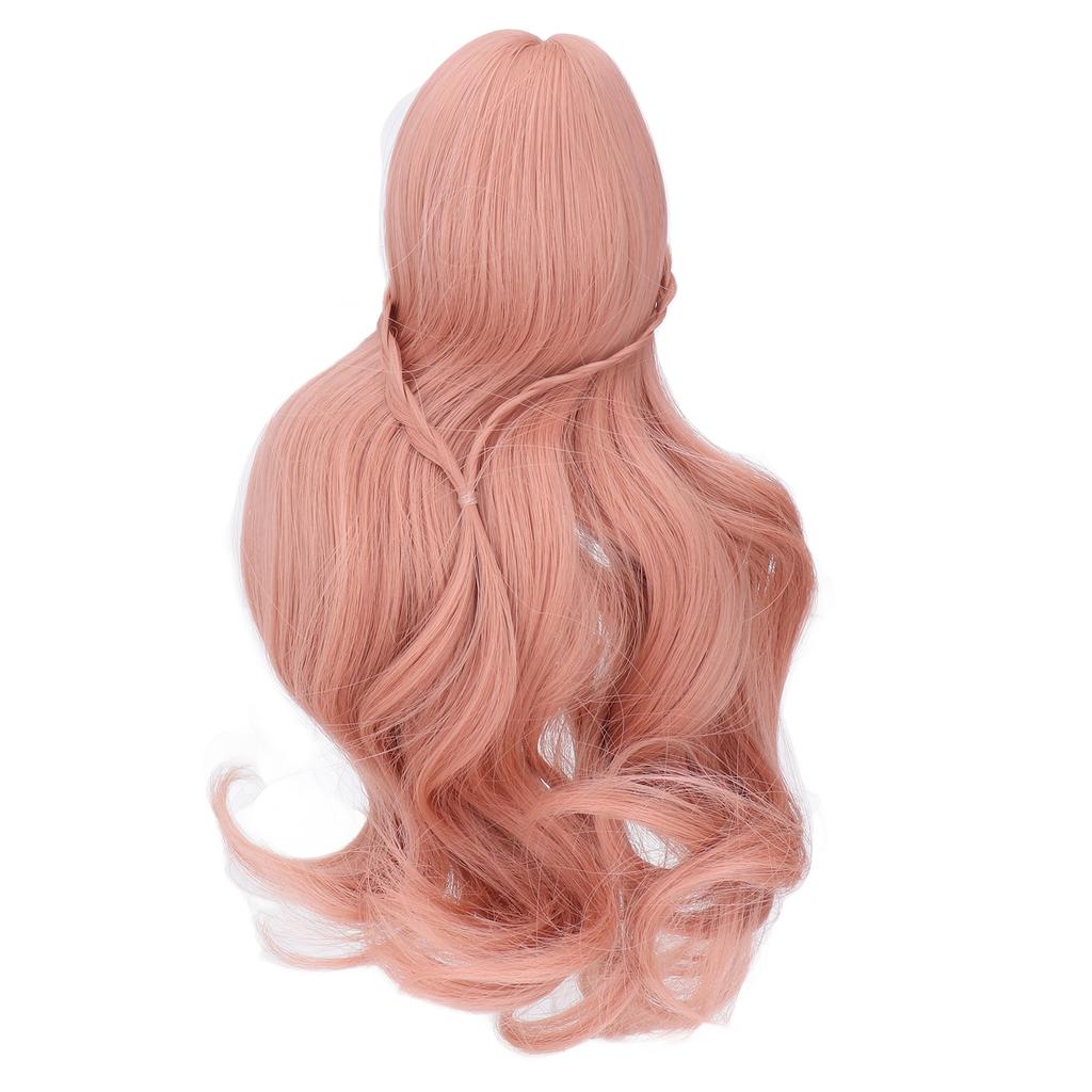 ES053 Doll Long Wig Soft Curly 8 to 9inch Doll Hair for Children Gift Children s Day Carrot Color