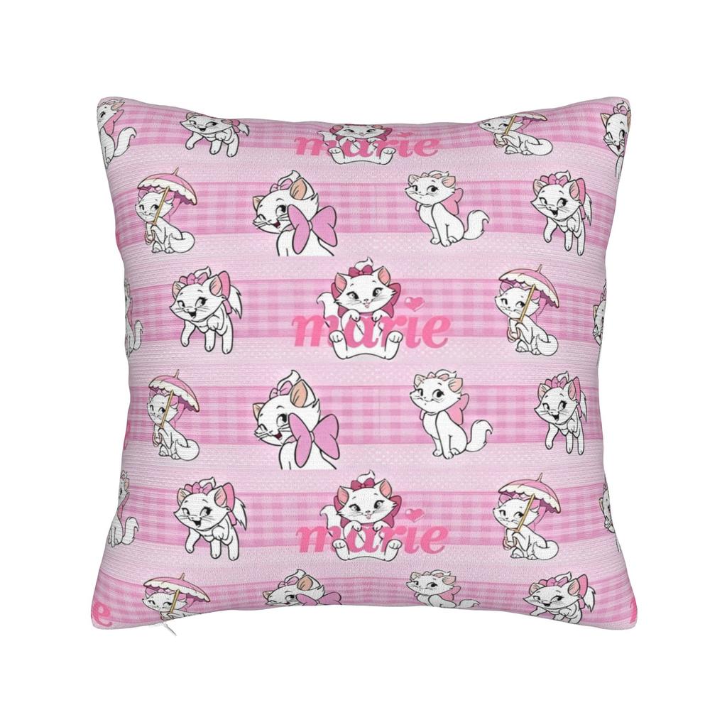 Marie Katze Kissenbezug Polyester Kissenhülle Deko Niedliche Cartoon Katze Sofakissenbezug Zuhause Großhandel 40x40cm