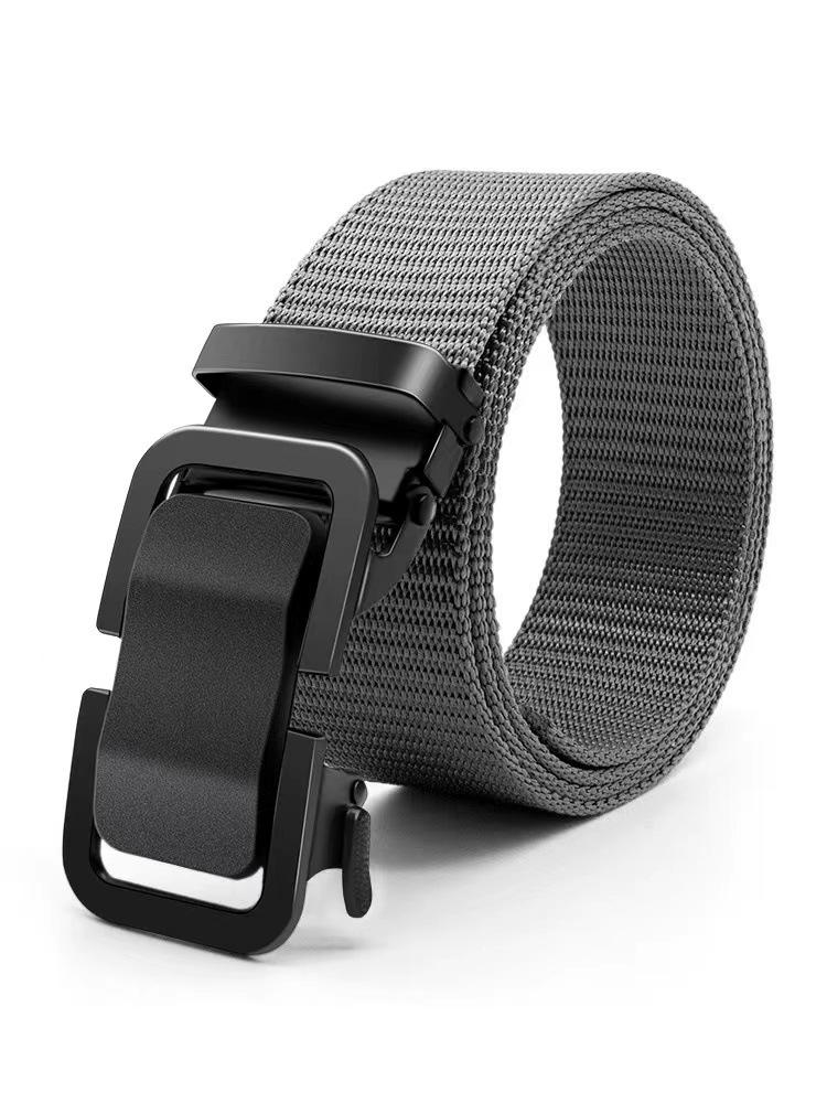 Toothless Nylon Canvas Belt Outdoor Simple Casual All-Match Men's Leather Belt Youth Belt