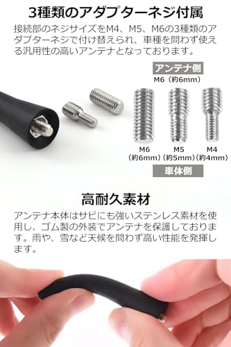 [SOY’S F] Car Antenna FM/AM Short Antenna Car Antenna