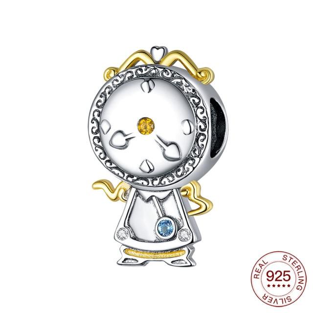925 Silver Charm Two Tone Wedding Ring Charm Pendant For Original Panjia Necklace Women Fashion Jewelry Gift