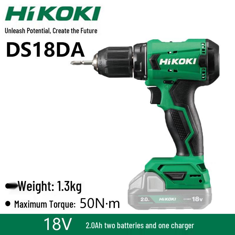 

Hikoki 18V Cordless Drill Driver Kit CN plug (adapter included)