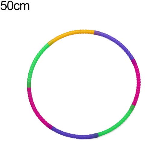 Cerchio Hula in Plastica Colorata Staccabile 50/60cm per Bambini Attrezzo Fitness Sportivo