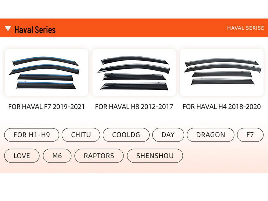 Great Wall Haval Cool Dog Window Rain Shield Car Accessories