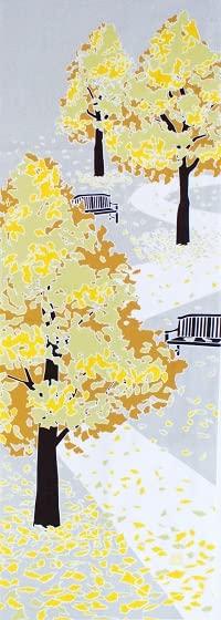 

Dyeing Anbo Hand Towel Authentic Dyed Cotton Tokuoka Made in Japan 35cm x 100cm Ginkgo Walkway 100%