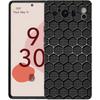 Luxury Phone Case For Google Pixel 10 9 8 9A 8A 7 7A 6 Pro XL 6A 5G Black Soft Back TPU Cover Honeycomb Pattern