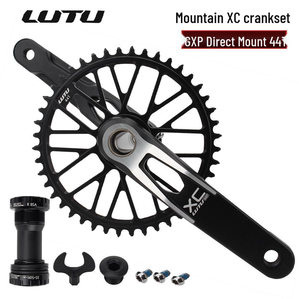 LUTU GXP Mountain Bike Crankset: Hollow Integrated 11/10/12-Speed AM/XC Single Chainring.