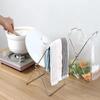 Stainless Steel Garbage Bag Shelf Rag Rack Foldable Kitchen Trash Can Hanging Plastic Bag Shelf Storage Rack