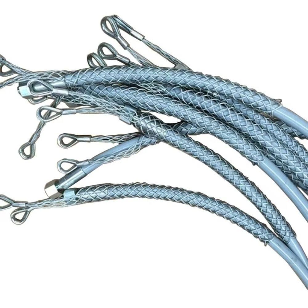Anti-Slip Design Wire Grips Steel Mesh Pipe Conduit Puller Lassos Cable Puller Electrician Tools