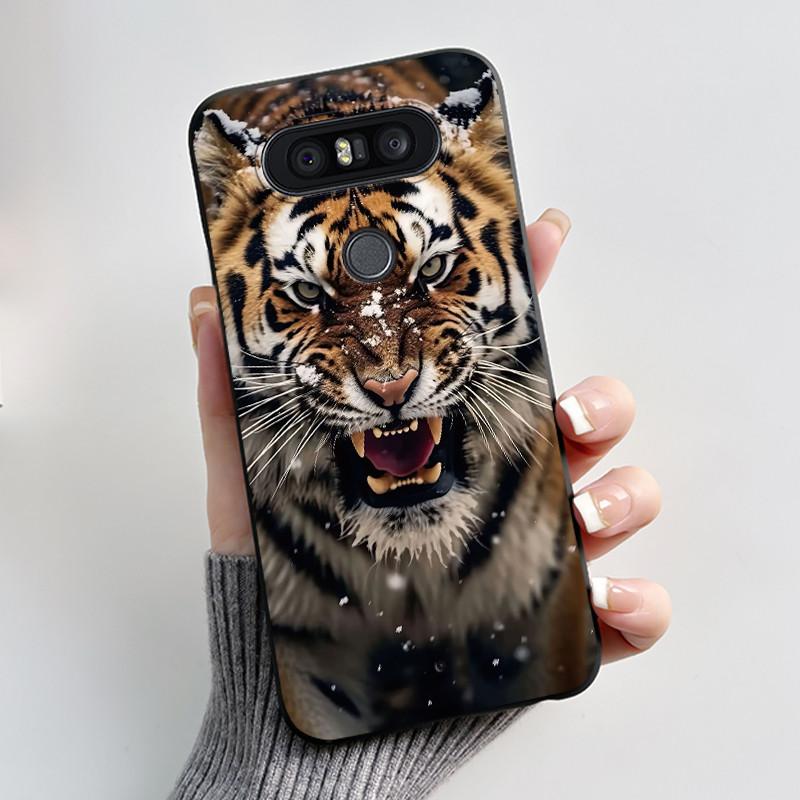 Casing For LG Q8 (2017) Luxury Dragon Cute Cool Boys Girls Black Matte Soft Silicone Phone Case Back Cover Protective TPU Shell