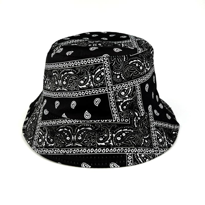 European and American new cashew flower fisherman hat, men's trendy foldable sunscreen sun hat