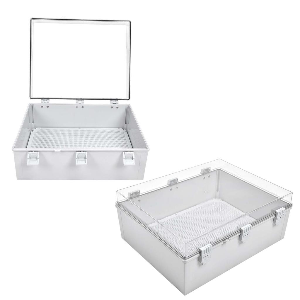 Junction Box Plastic Transparent Buckle Waterproof Dustproof Enclosure Electrical Accessories