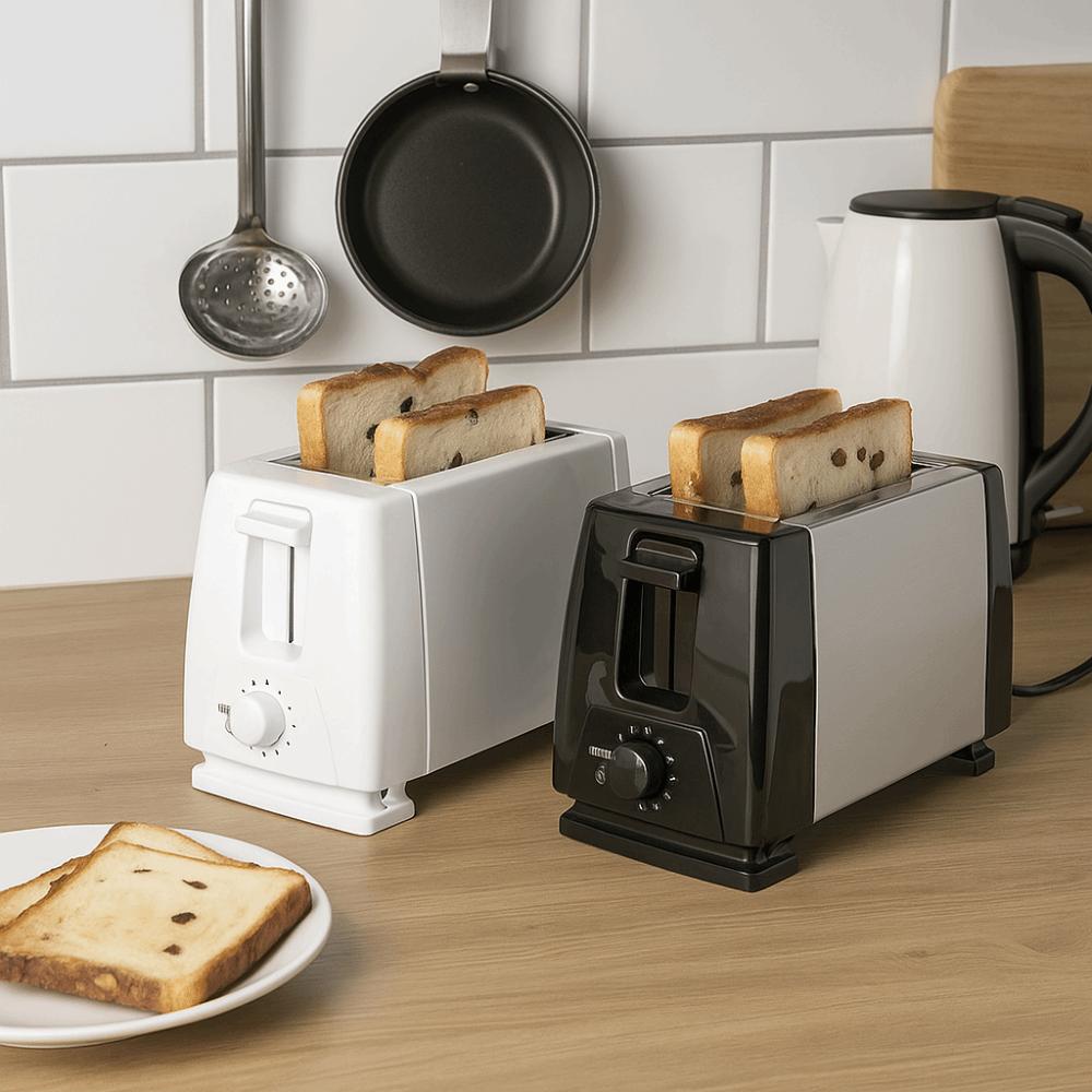 Automatic Electric Bread Baking Machine Stainless Steel Breakfast Machine 2 Slice Toaster  Sandwich