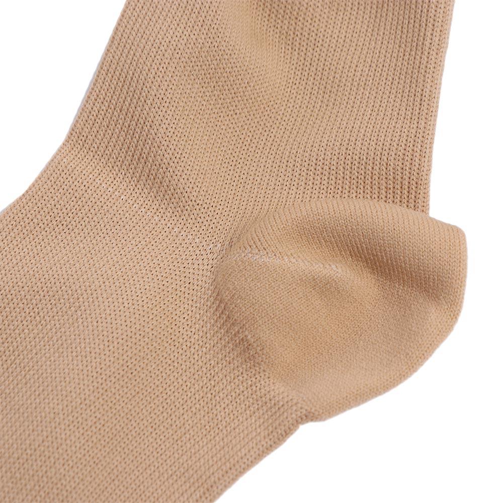 Nylon Compression Zipper Socks Stockings Colour of Skin Varicose Veins Socks Calf Stretch Socks Closed Toe
