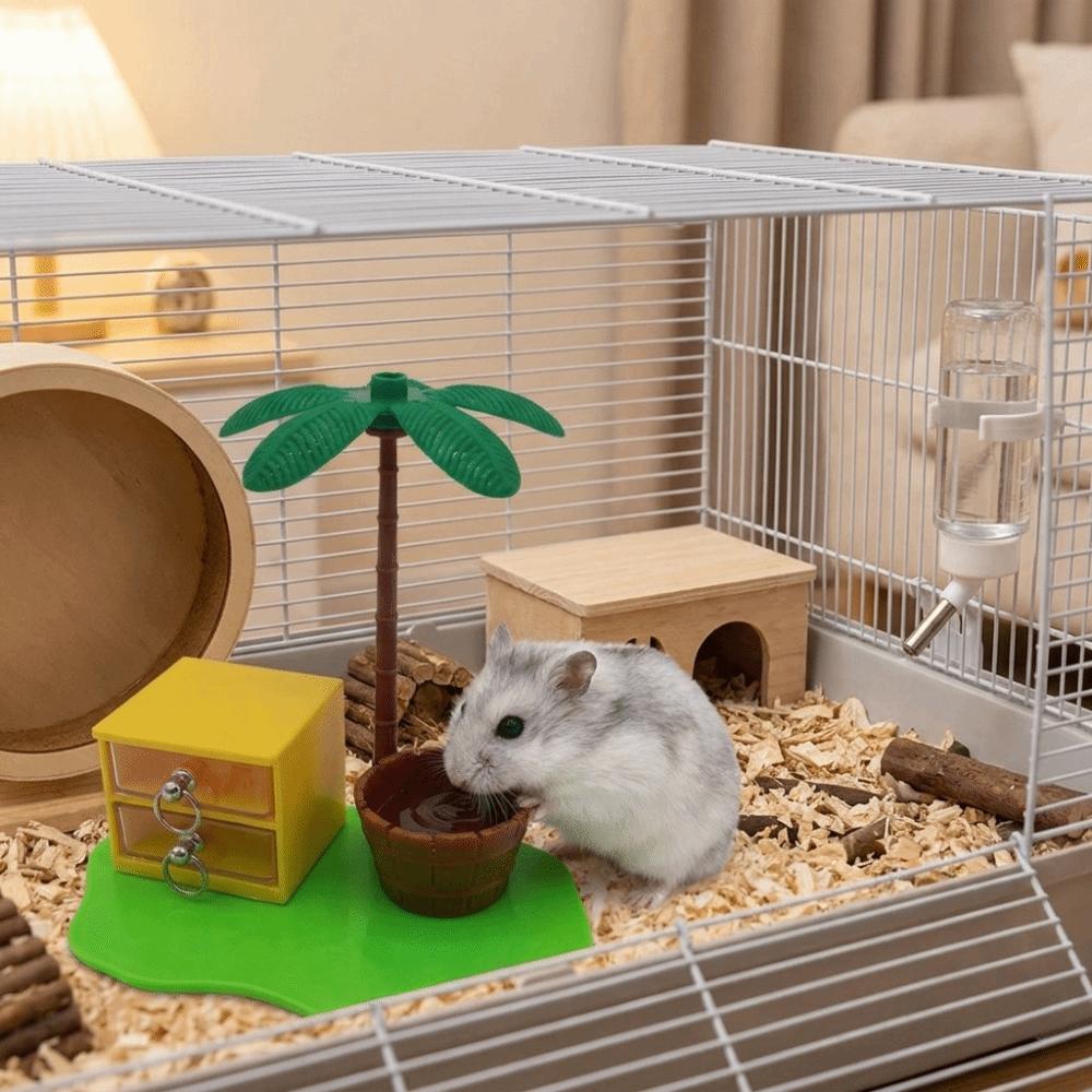 Bite Resistant Hamster Foraging Toys Puzzle Toy Detachable Small Pet Feeder Wear-resistant Decorative Hamster Training Toys
