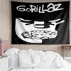 G-Gorillaz Band Tapestry for Bedroom Aesthetic Classroom Tapestries Wall Hanging for Living Room Dorm Office,Ideal Creative Gift