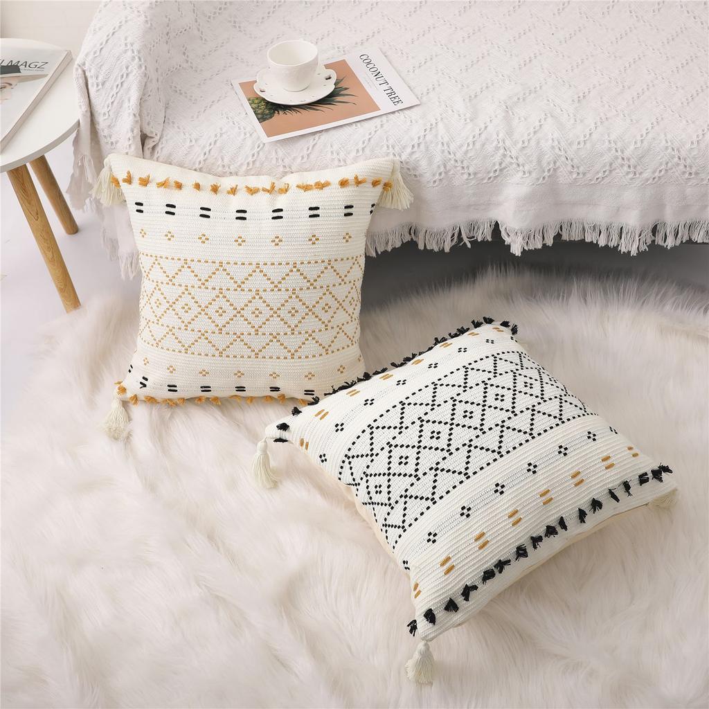 Quality Cotton Pillow Cover Striped Cushion Cover Decor Pillowcase for Sofa Car Home Luxury Throw Pillow Case30X50 45x45 50x50cm