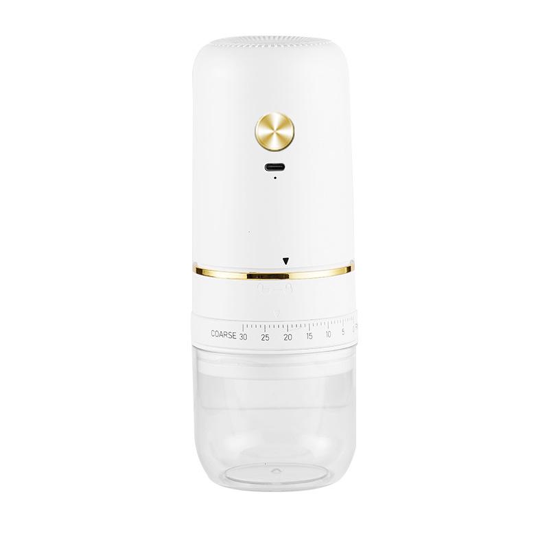 Electric Coffee Bean Grinder with Adjustable Coarseness - Compact Italian Style for Hand Pour and Fine Grinding.