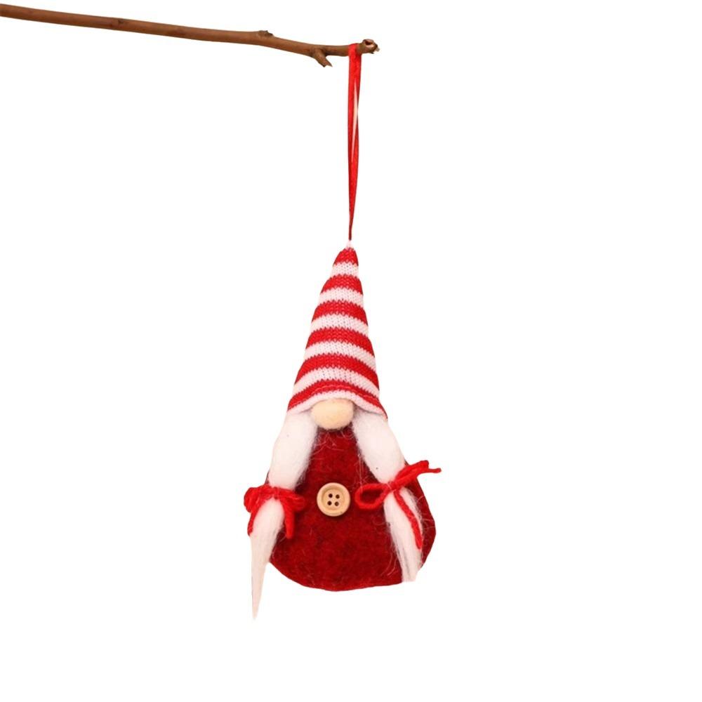 Plush Christmas Gnome Pendant Faceless Tomte Ornaments Unique Christmas Tree Hanging Doll New Year