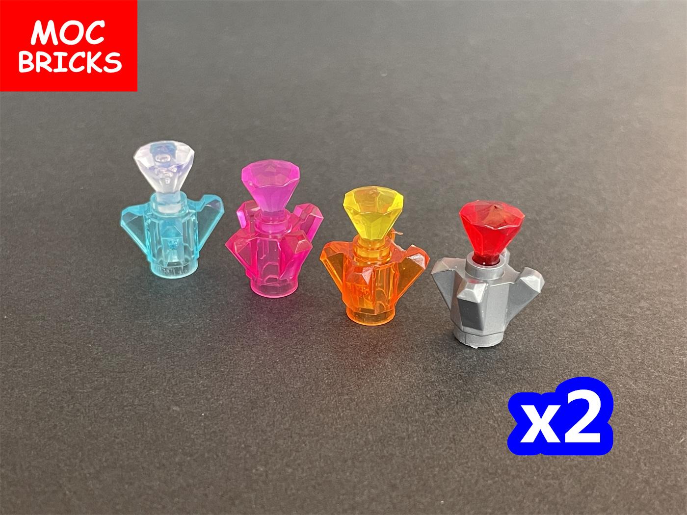 MOC Bausteine DO-IT-YOURSELF Parfüm Fels Edelstein 1 x Kristall 4-zackiger Schmuckstein 11127 30153 Pädagogische Bausteine Spielzeug Kindergeschenke gray