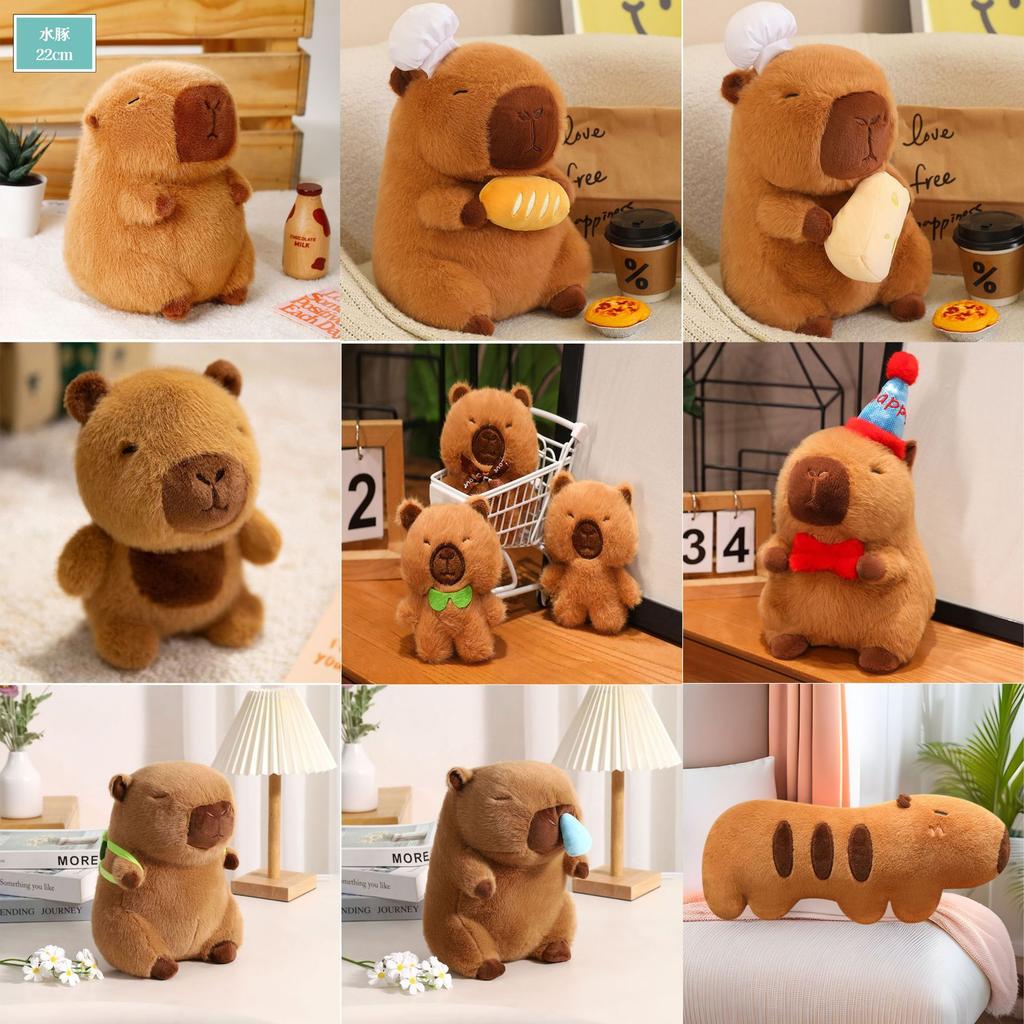 Internet celebrity hit capybara doll doll capybara plush toy creative doll birthday gift