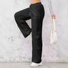Women's Fashion Pants Solid Color Elastic Waist Casual Pants With Pockets