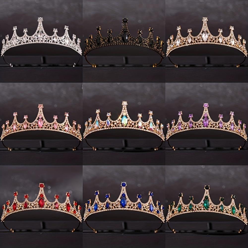 Baroque Crystal Tiaras and Crowns Rhinestone Prom Diadem Headband Crwon Bridal Wedding Hair Accessories Jewelry Crown Tiara Gift