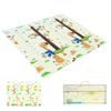 80x72in Baby Play Mat Extra Large Crawling Mat with Cartoon Animal Pattern Thick Foam Play Mat Reversible Portable Baby Floor Mat