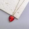 Delicate Glass Pendant Charm Choker Necklace Elegant Collar Chain Fashionable Neckwear Gift Jewelry for Girls Lady