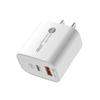 PD20W Dual-Port (A+C) QC3.0 Fast Charger for Apple Phones - US/EU Plug