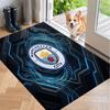 Minkštas grindų kilimas su „Manchester City“ raštu, plotas kilimas, dekoratyvinis kilimėlis namų kambario dekoravimui