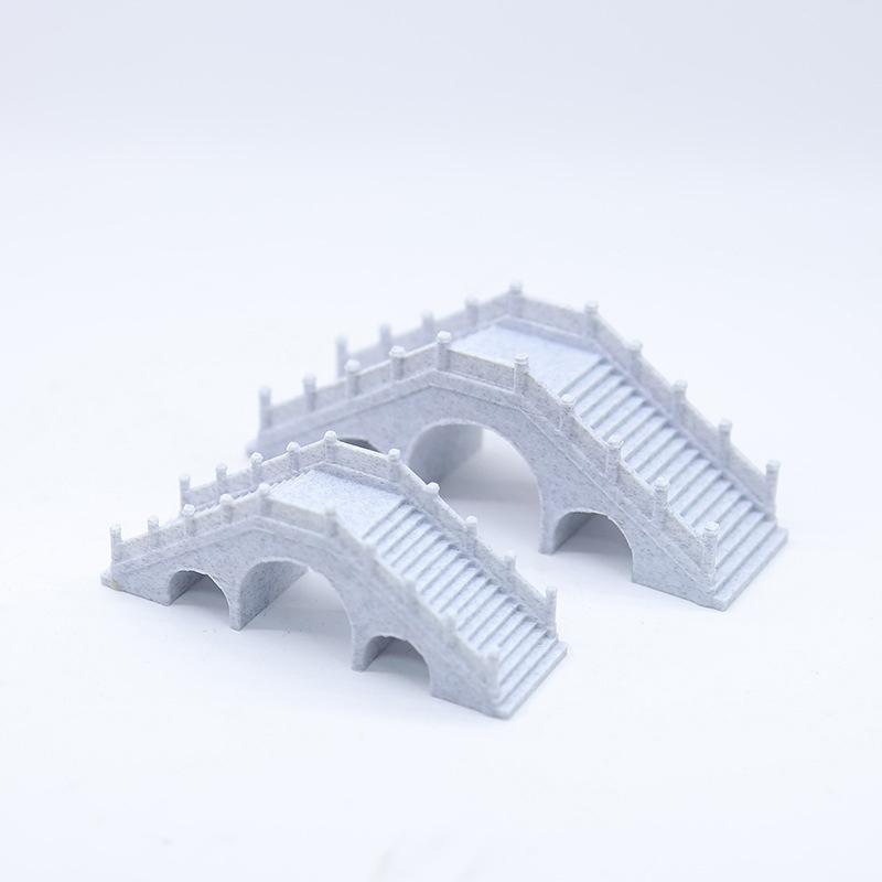 1/12 Dollhouse Simulation Arch Bridge Model Dollhouse Outdoor Garden Park Landscape Ornament Doll House Decor Accessories