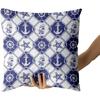 Nautical Throw Pillow Cover Set of  Navy Blue Anchor Cushion Covers Home Decorative Pillow Case for Sofa Couch Bed Office Car