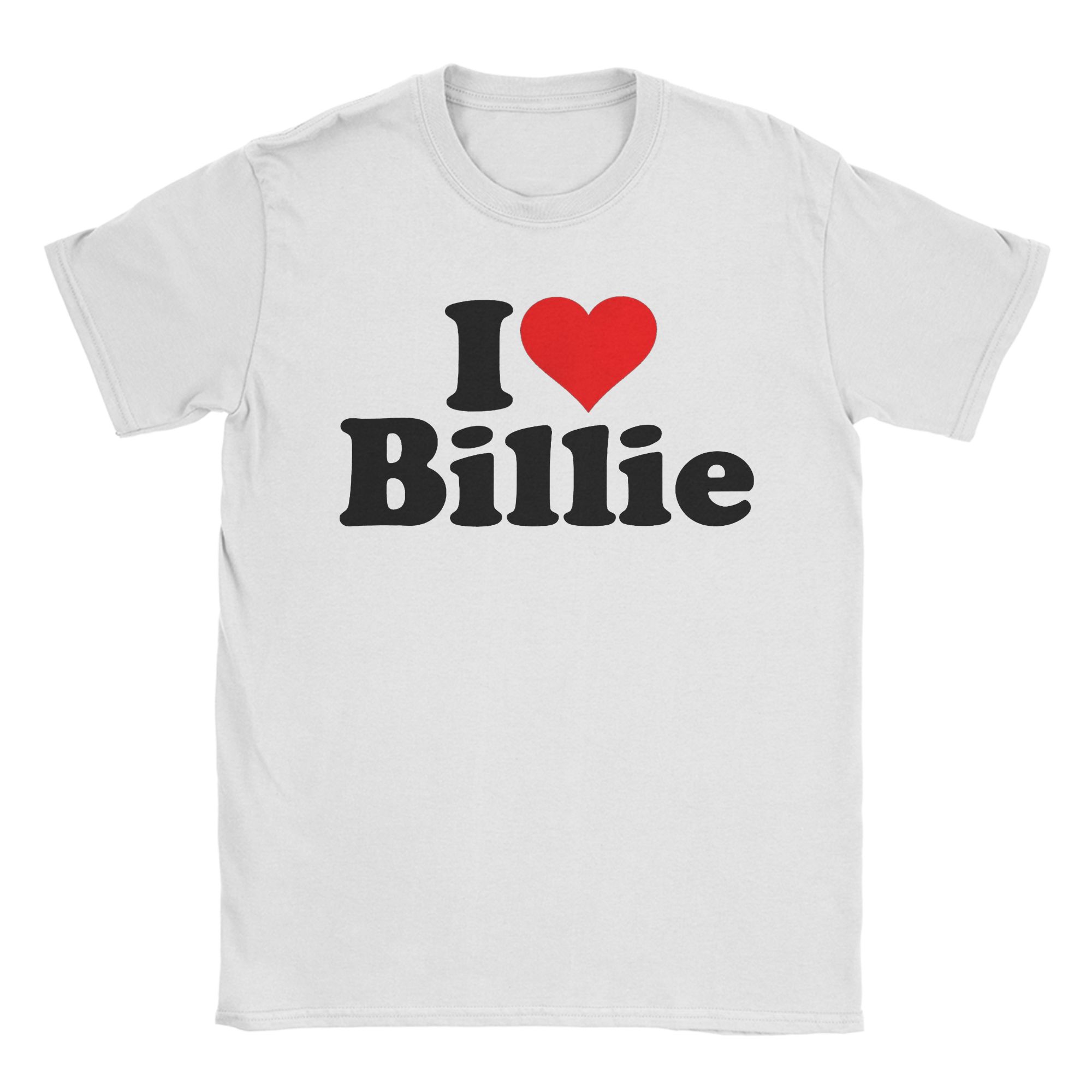 Billie But Daddy I Love Her Mens T Shirt  Vintage Tees Short Sleeve Crewneck TShirt Pure Cotton Adult Tops S
