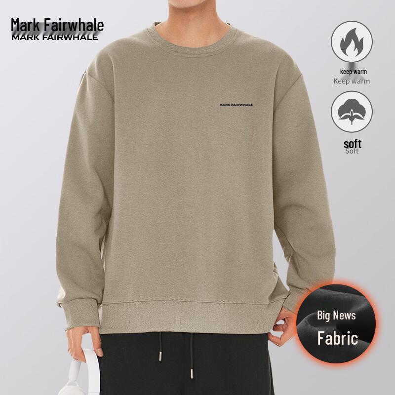 Mark Fairwhale Men's Heavyweight Letter Print Loose Sweatshirt
