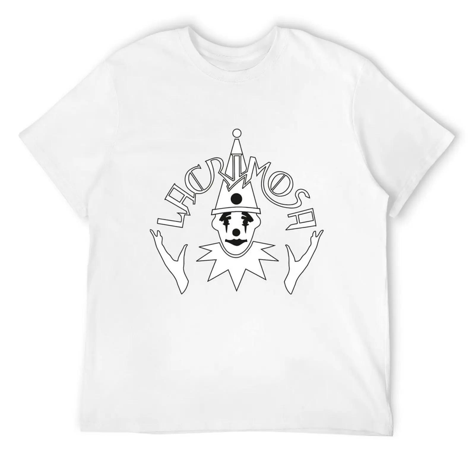 Lacrimosa Rock Band Germany Футболка Винтажные футболки Простая эстетическая одежда Милые топы Мужские футболки S белый