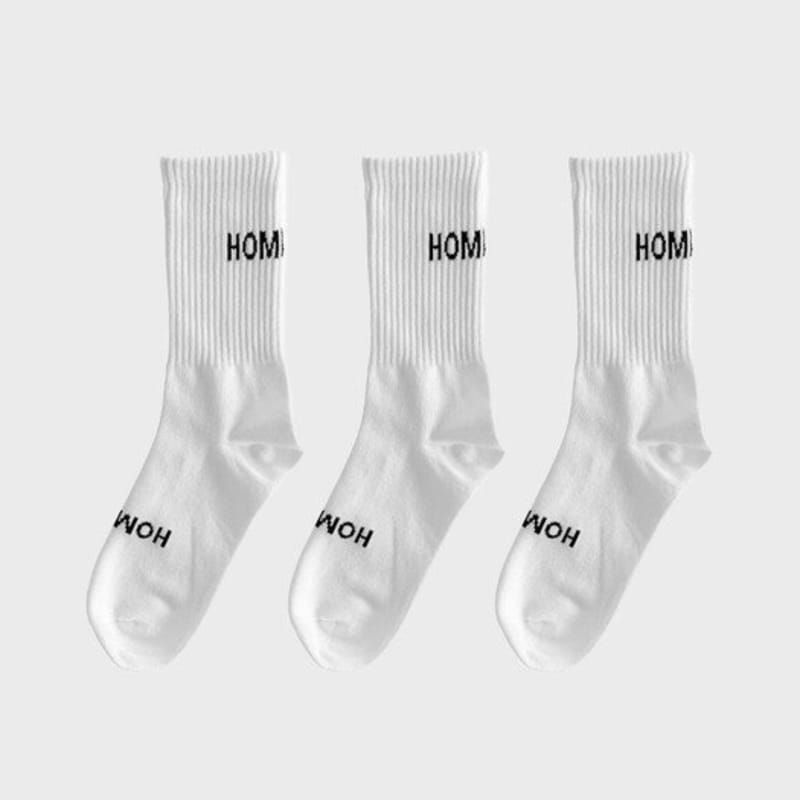 

homeboisportclub набор из 3 пар базовых носков-подследников L (220-250) Recommended for women