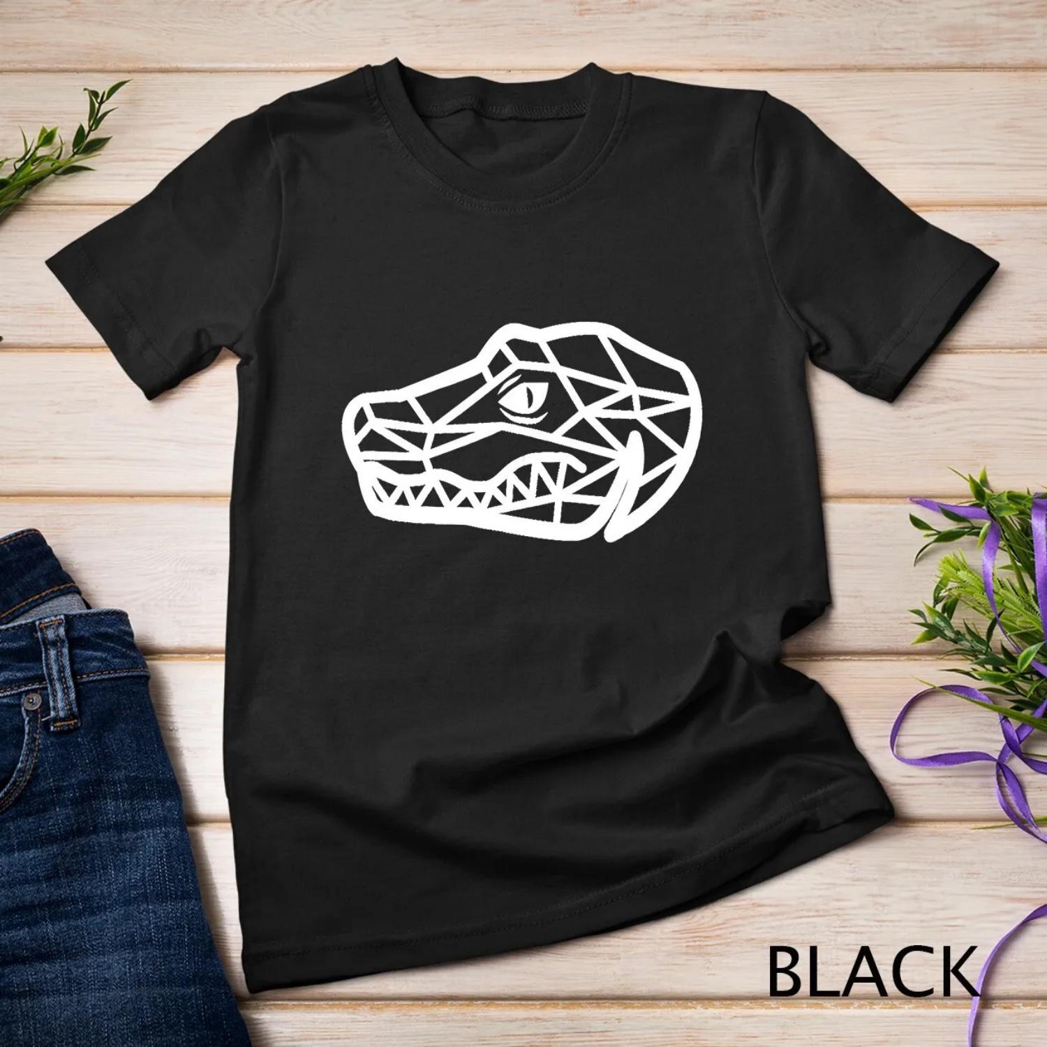 Crocodile T Shirt alligator polygon Caimans Gaviale S