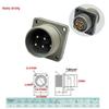 Chongqiang 5015 4-Core Male/Female Connector - MS3106A18-10S Plug & MS3102A18-10P Socket
