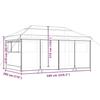 VidaXL Tente de réception pliable escamotable avec 4 parois latérales, tente, tente à auvent, auvent de gazebo, tente 4004957