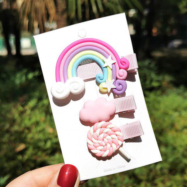 3Pcs/set Knot Rabbit Lovely Beautiful Sweet Headwear Kids Headband Girls Floral Bow Hairband