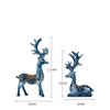 Resin Craft Vehicle Mounted Deer Crafts Cute Small Handicraft Home Decoration Creative