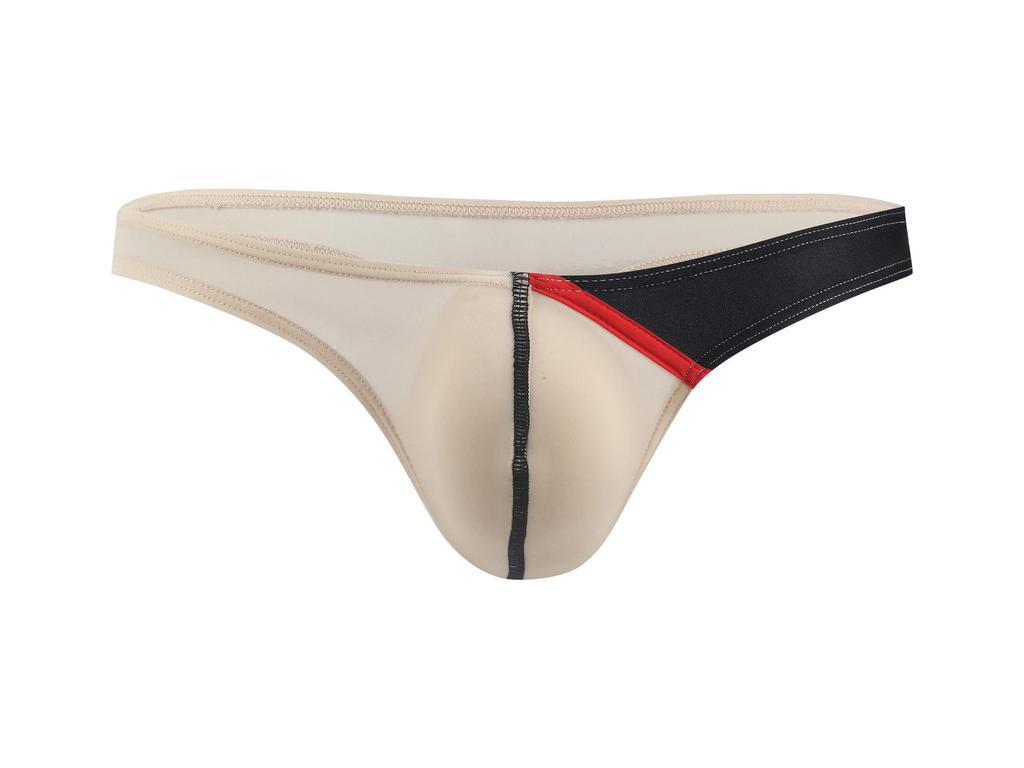 Tanga de Hombre de Seda de Hielo Elástica de Cintura Baja E042