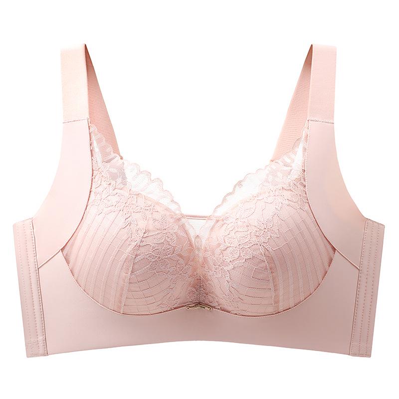 

Регулируемый кружевной бюстгальтер пуш-ап на косточках большого размера - Поддержка против провисания 36/80CD