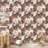 Colorful Roses and Vintage Watercolor Wallpaper 50x1000