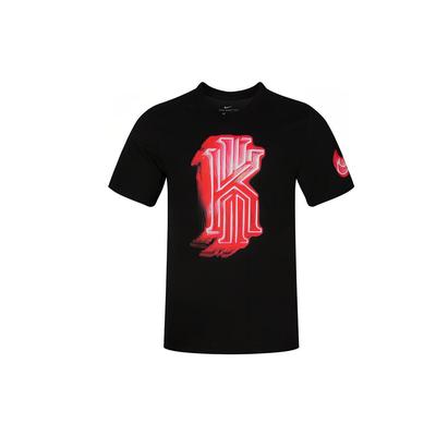 Dri-Fit Kyrie Irving Print Sports Short Sleeve T-Shirt Men Tops Black BV8321-010