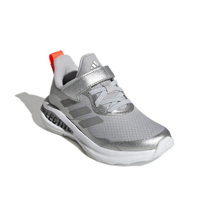 New Adidas Fortarun El K Slip-Resistant Low-Top Kids' Running Shoes Bright Silver Kids' GY0226