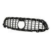 For Panamericana GT   Grille With Camera Holes Replacement for   EClass W213 C238  13 Facelift 2021+(Gloss Black )