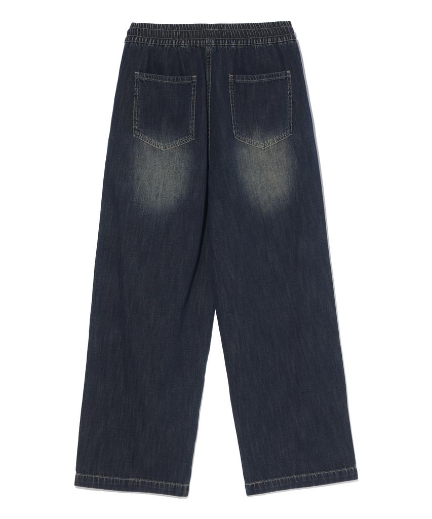 BUNKERBUSTER Cat Sand Washed Wide Denim Pants Mq6Du161_Dark Indigo