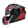 Full Face Motorcycle Helmet With Dual Visors Flip-Up Design Men Women All Season Riding